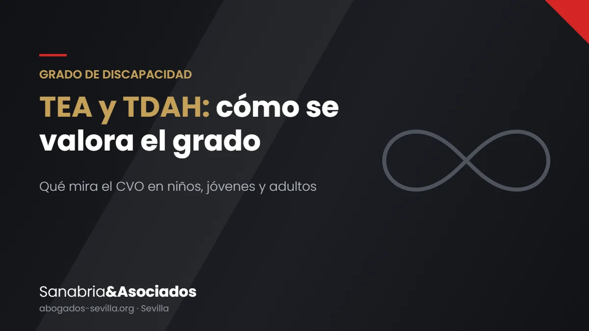 Grado de discapacidad por TEA y TDAH: cómo lo valora el CVO